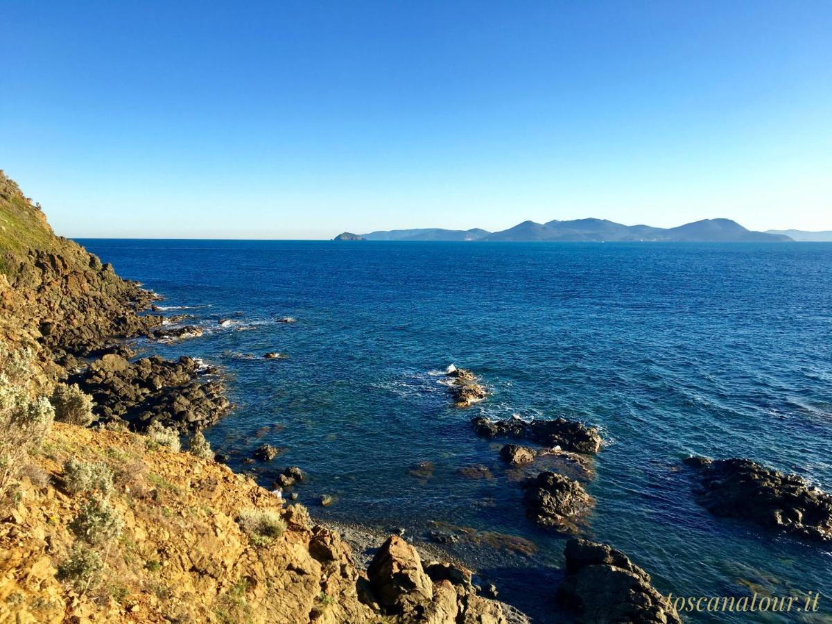 Cottage Barbara With Aircon, Beautiful Sea View By Toscanatour Casale Marittimo Exteriér fotografie